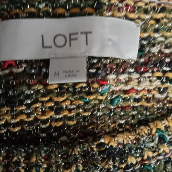 LOFT  women's knitted sleeveless sweater Size Med‎ - Picture 3 of 3